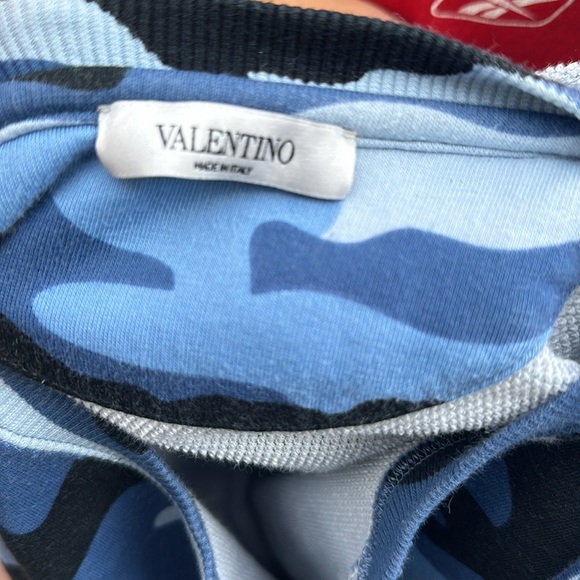 Valentino blue camouflage sweater. Size L - Picture 4 of 5